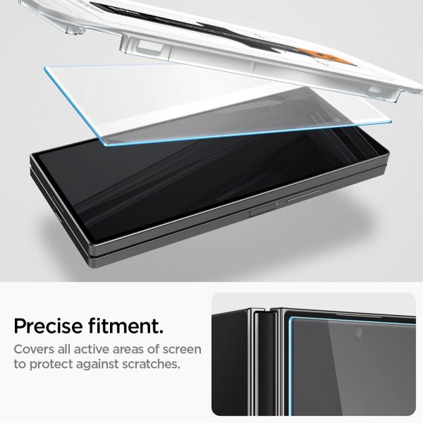 Spigen Samsung Galaxy Z Fold 6 Skjermbeskytter GLAS.tR EZ Fit 2-pakning