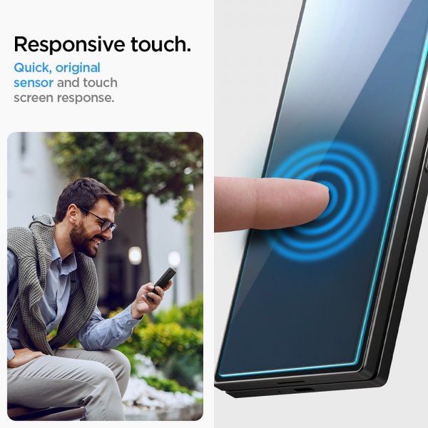 Spigen Samsung Galaxy Z Fold 6 Skjermbeskytter GLAS.tR EZ Fit 2-pakning