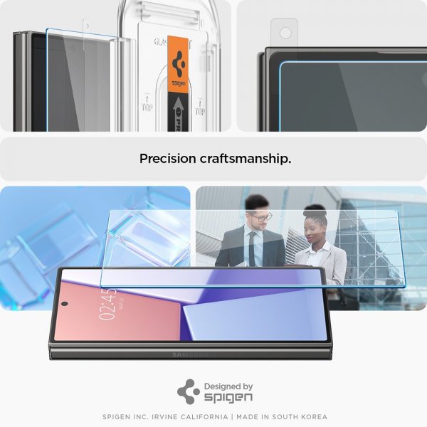 Spigen Samsung Galaxy Z Fold 6 Skjermbeskytter GLAS.tR EZ Fit 2-pakning