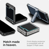 Spigen Samsung Galaxy Z Flip 6/Flip 7 FE Skjermbeskytter GLAS.tR EZ Fit 2-pakning