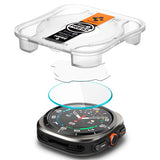 Spigen Samsung Galaxy Watch Ultra Skjermbeskytter GLAS.tR EZ Fit 2-pakning