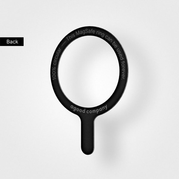 agood company Avtagbar MagSafe ring Svart