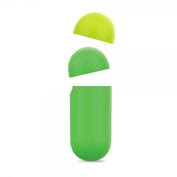 Puro AirPods 1/2 Deksel Icon Grønn
