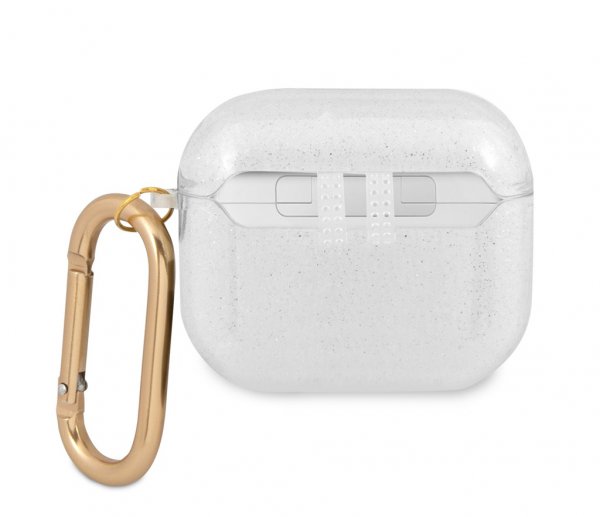 Guess AirPods 3 Deksel Glitter Case Transparent