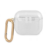 Guess AirPods 3 Deksel Glitter Case Transparent
