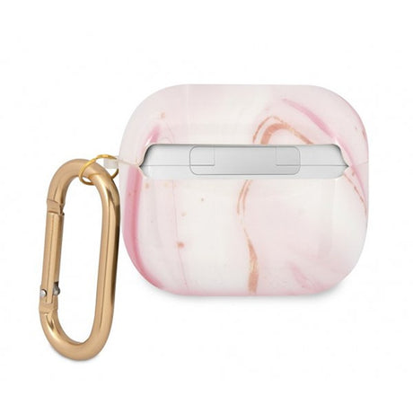 Guess AirPods 3 Deksel Shiny Marble Rosa
