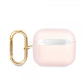Guess AirPods 3 Deksel Printed Stripe & Gold Hook Rosa