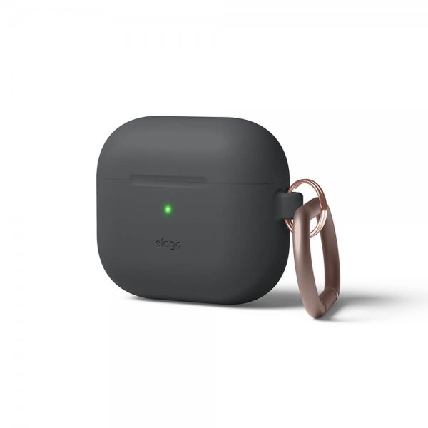 Elago AirPods 3 Deksel Silicone Hang Case Mørkegrå