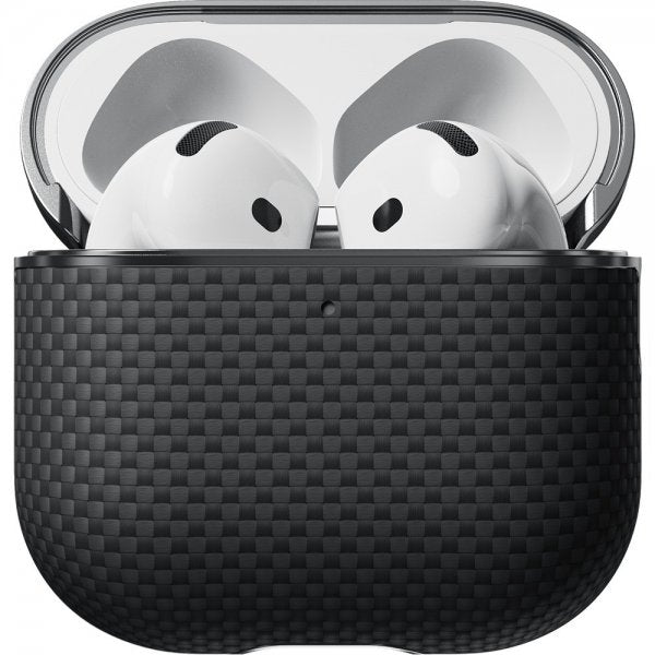Pitaka AirPods 4 Deksel Aramid Fiber Black/Grey