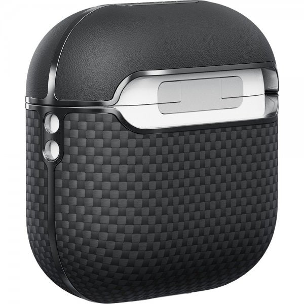Pitaka AirPods 4 Deksel Aramid Fiber Black/Grey