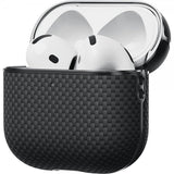 Pitaka AirPods 4 Deksel Aramid Fiber Black/Grey