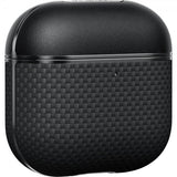 Pitaka AirPods 4 Deksel Aramid Fiber Black/Grey