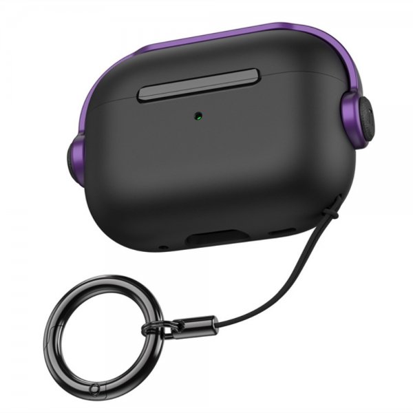AirPods Pro 2 Deksel Headset Stil Svart Lilla