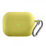 AirPods Pro 2 Deksel i Silikon med Karabinkrok Gul