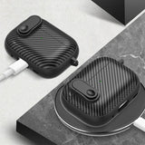 AirPods Pro 2 Deksel Kullfibermønster Gul
