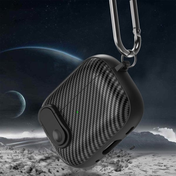 AirPods Pro 2 Deksel Kullfibermønster Gul