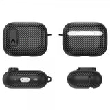 AirPods Pro 2 Deksel Kullfibermønster Gul