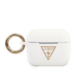 Guess AirPods Pro Deksel Gold Triangle Hvit