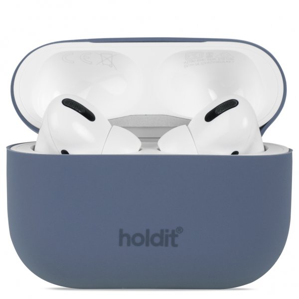 holdit AirPods Pro/AirPods Pro 2 Deksel Silikon Pacific Blue