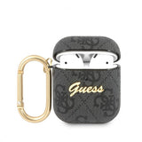 Guess AirPods (1/2) Deksel 4G Script Grå