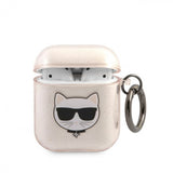 Karl Lagerfeld AirPods (1/2) Deksel Choupette Glitter Gull
