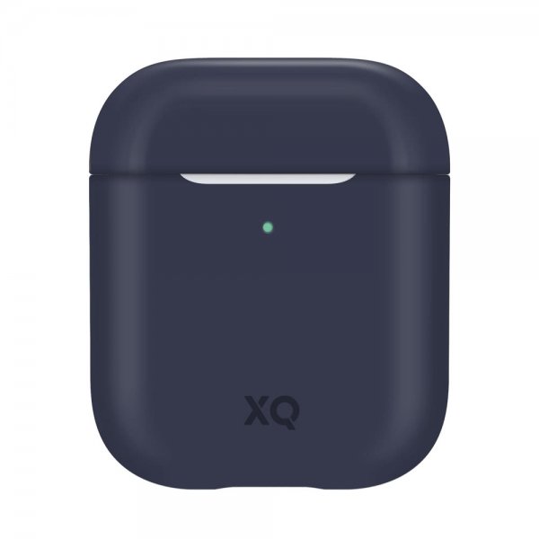 Xqisit AirPods (1/2) Deksel Silikoni Case Blå