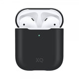 Xqisit AirPods (1/2) Deksel Silikoni Case Svart