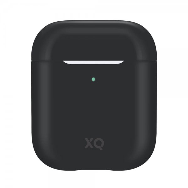 Xqisit AirPods (1/2) Deksel Silikoni Case Svart