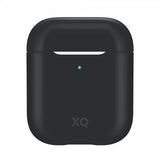 Xqisit AirPods (1/2) Deksel Silikoni Case Svart