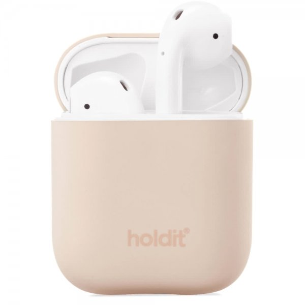 holdit AirPods (1/2) Deksel Silikon Beige