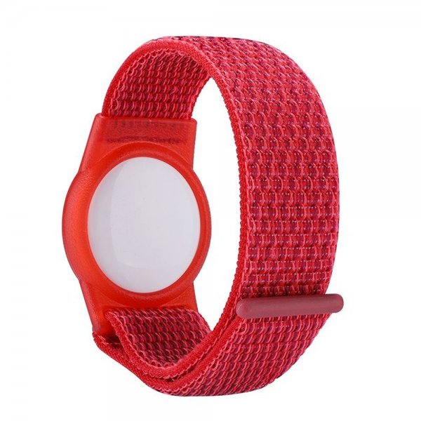 Mobile Origin AirTag Armbånd Nylon Rød