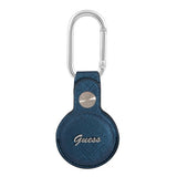 Guess AirTag Holder Saffiano Blå