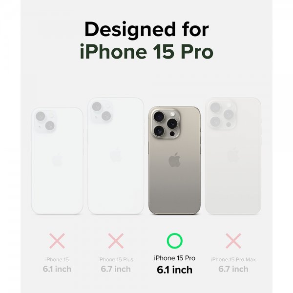 Ringke iPhone 15 Pro Deksel Alles MagSafe Svart