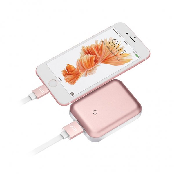 Just Mobile Kabel AluCable Flat USB-A/Lightning 1.2m Rosegull