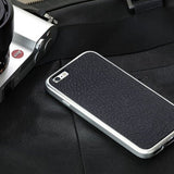 Just Mobile iPhone 6/6s Skall AluFrame Leather Svart Sølv