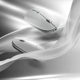 ALOGIC Trådløs Mus Echelon Bluetooth USB-C oppladbar 4 knapper Hvit
