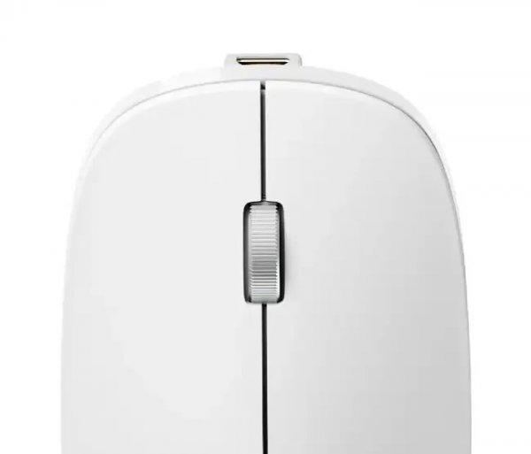 ALOGIC Trådløs Mus Echelon Bluetooth USB-C oppladbar 4 knapper Hvit