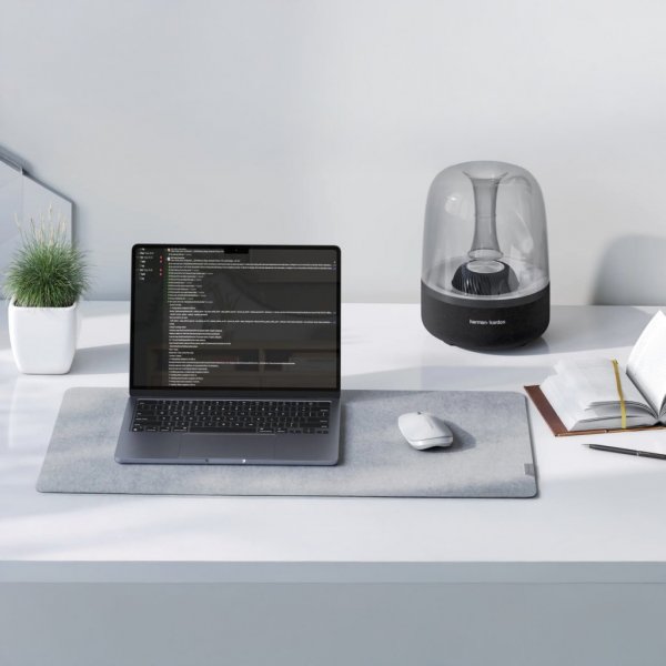 ALOGIC Trådløs Mus Echelon Bluetooth USB-C oppladbar 4 knapper Hvit