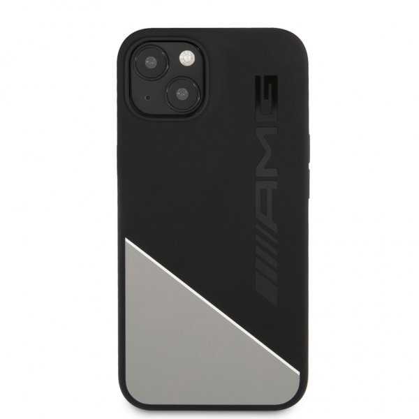 AMG iPhone 13 Deksel Liquid Silicone Two Tone Grå