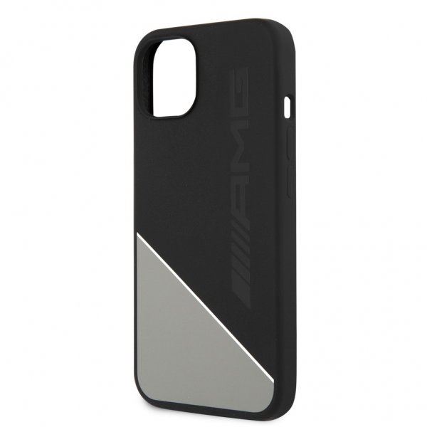 AMG iPhone 13 Deksel Liquid Silicone Two Tone Grå