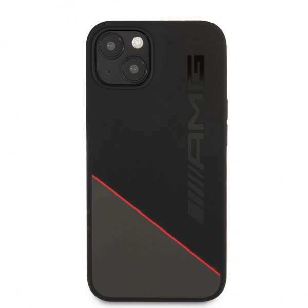 AMG iPhone 13 Mini Deksel Liquid Silicone Two Tone Svart