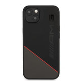 AMG iPhone 13 Mini Deksel Liquid Silicone Two Tone Svart