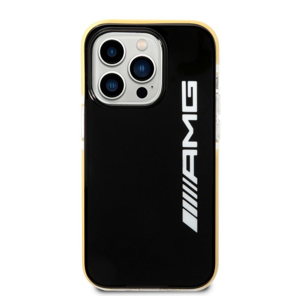 AMG iPhone 14 Pro Deksel med Logo Svart Gul
