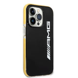 AMG iPhone 14 Pro Deksel med Logo Svart Gul