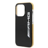 AMG iPhone 14 Pro Max Deksel med Logo Svart Gul
