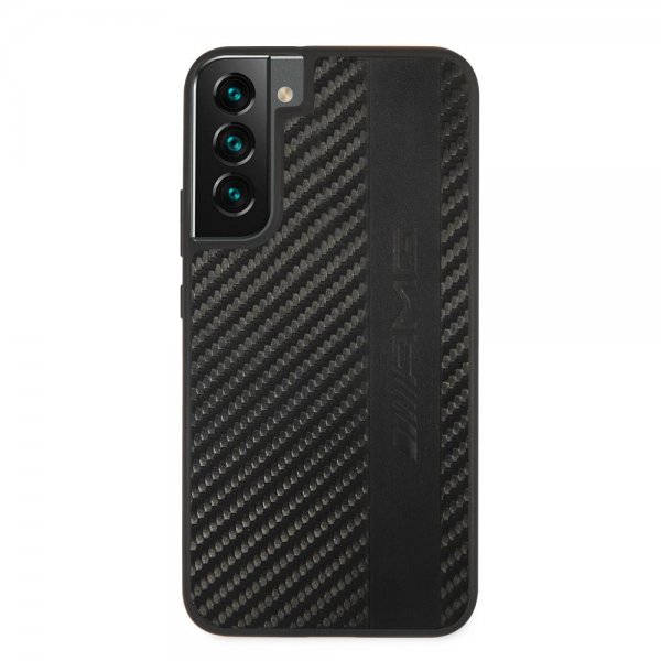 AMG Samsung Galaxy S22 Deksel Leather Stripe Carbon Svart