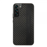 AMG Samsung Galaxy S22 Deksel Leather Stripe Carbon Svart