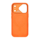 iPhone 17 Pro Max Deksel Silikon Kamerabeskyttelse MagSafe Oransje