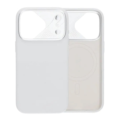 iPhone 17 Pro Max Deksel Silikon Kamerabeskyttelse MagSafe Hvit