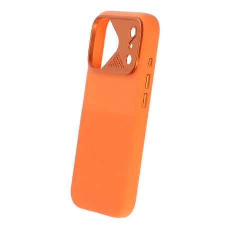 iPhone 17 Pro Deksel Silikon Kamerakant MagSafe Oransje